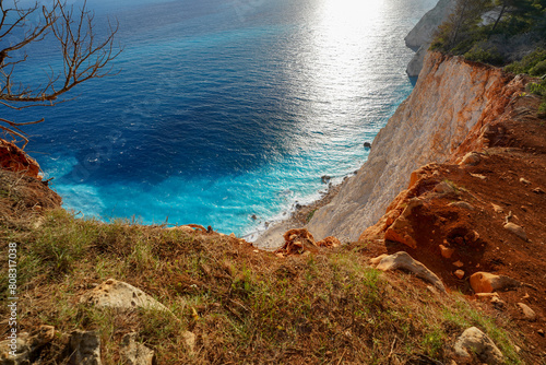 Fototapeta Naklejka Na Ścianę i Meble -  Mizithrès rocks panoramic viewpoint in Zakynthos 
