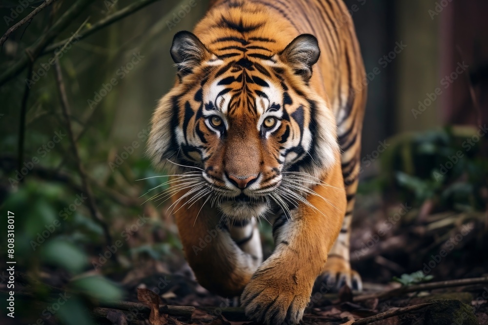 Fototapeta premium Powerful tiger in the wild