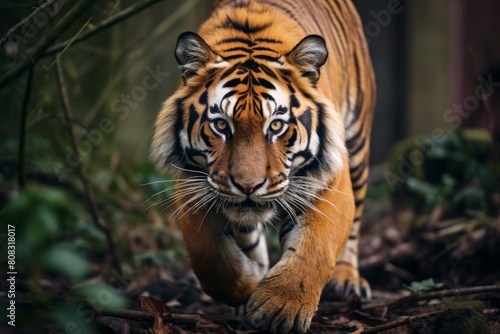 Powerful tiger in the wild