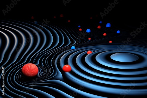 Abstract waves and spheres in dark space