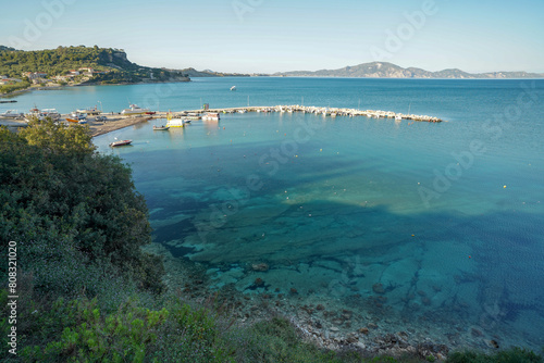 Fototapeta Naklejka Na Ścianę i Meble -  seashore panorama from Limni keriou 