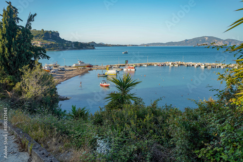 Fototapeta Naklejka Na Ścianę i Meble -  seashore panorama from Limni keriou 