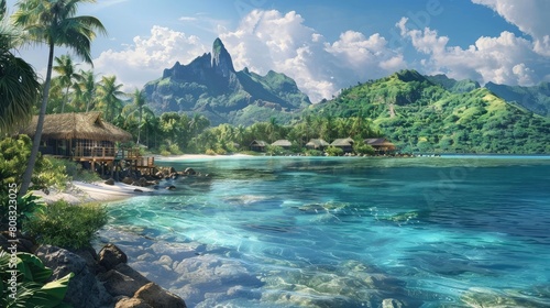 Bora Bora realistic