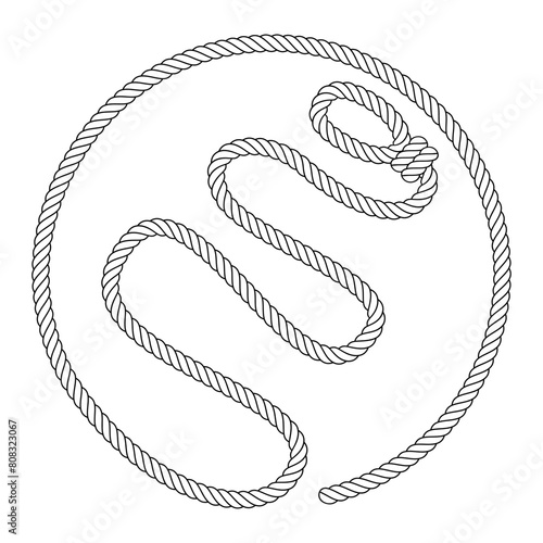 Abstract rope illustration