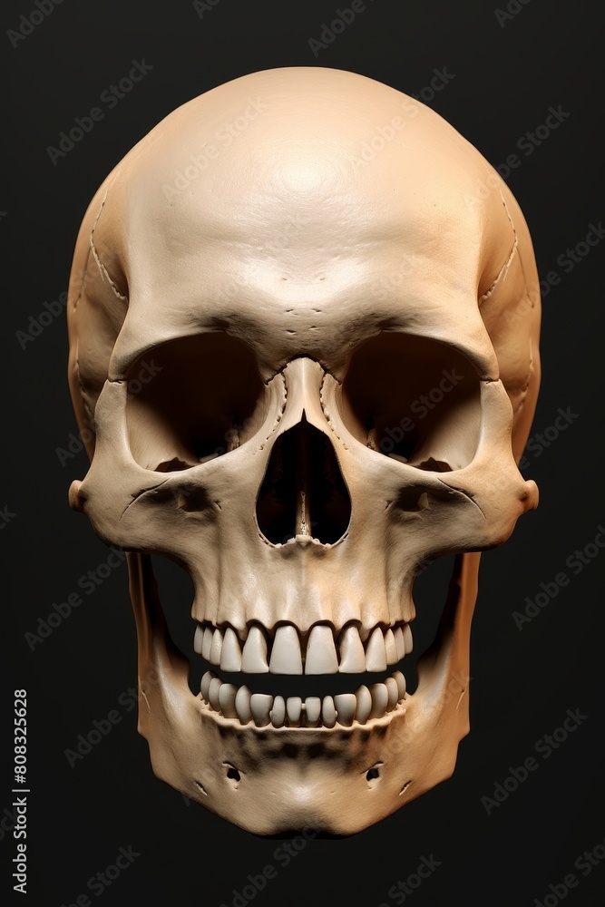 Fototapeta premium Detailed anatomical model of a human skull