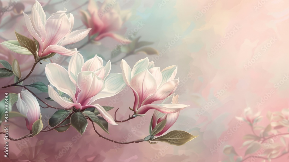 Obraz premium A beautiful display of hearts in shades of pink, magenta, and carmine are floating in the air. A fashion accessory pattern, inspired by a flowering plant event. 3d illustration. High quality photo