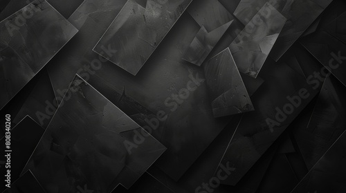Abstract black geometric background. 3d rendering, 3d illustration..jpeg
