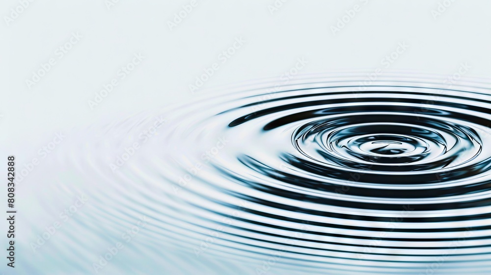 A close up of a water ripple.