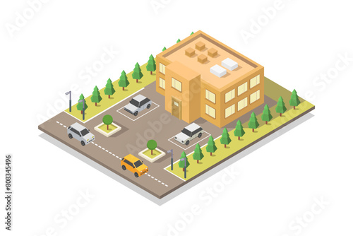 Supermarket isometric