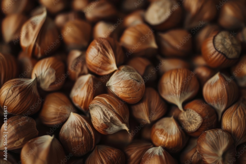 closeup of hazelnuts in their natural shells rustic food photography closeup of hazelnuts in their natural shells rustic food photography