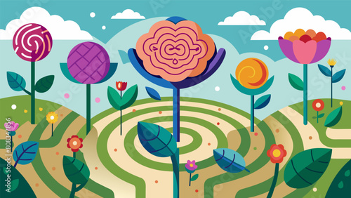 A garden blooming with colorful flowers with each plant representing a different therapy session that has helped nurture growth and healing towards.
