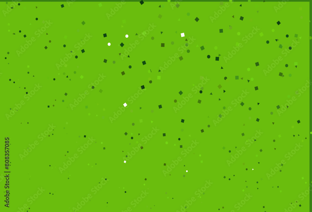Light Green vector background with triangles, circles, cubes. Light Green vector background with triangles, circles, cubes.