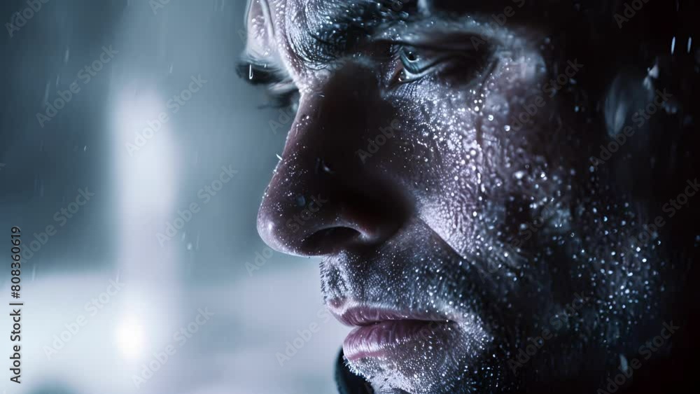 A profile shot of an officers determined face jaw clenched and eyes fixed ahead as they navigate through a dangerous and highpressure scenario. . A profile shot of an officers determined face jaw clenched and eyes fixed ahead as they navigate through a dangerous and highpressure scenario. .