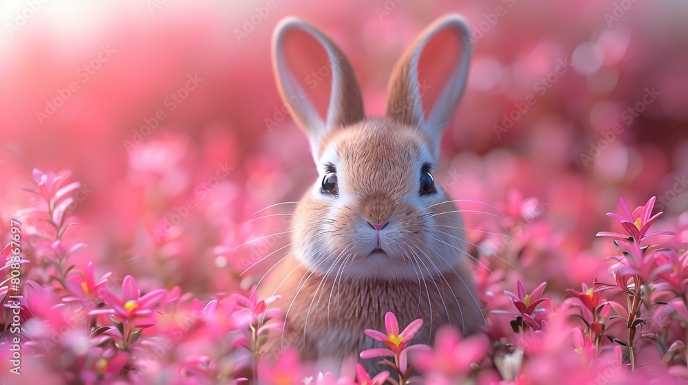 The Corona Campaign Bunny is safe with this cute modern illustration asset
