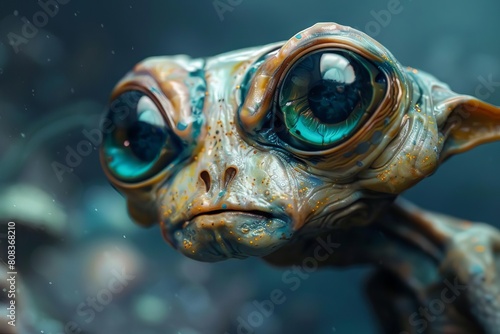imaginative chimeric alien creature with large expressive eyes fantasy concept art © furyon
