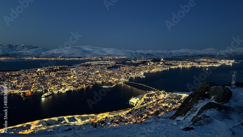 Panorama der norwegeischen Stadt Tromsø