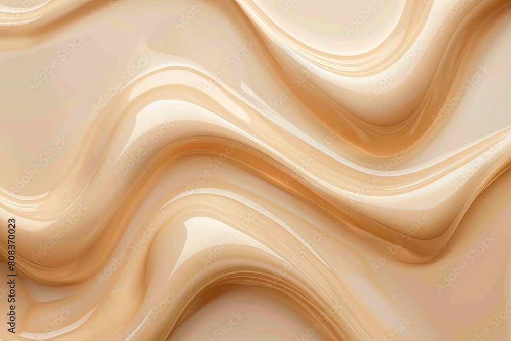 A very long, curvy line of cream colored paint A very long, curvy line of cream colored paint