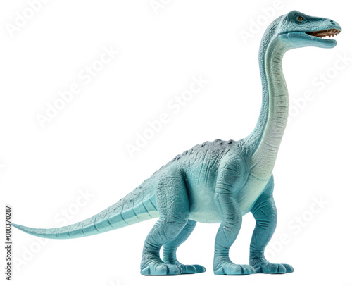 PNG Diplodocus dinosaur toy reptile animal white background.