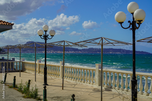 Argassi beach and resort on Zakinthos island photo