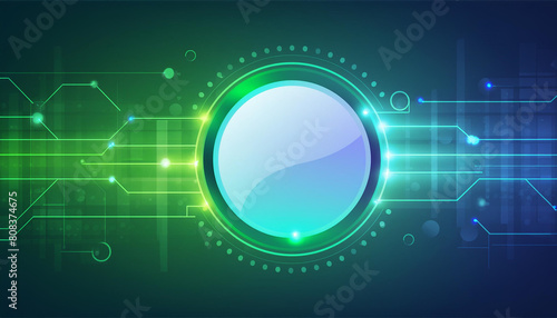 Technology Theme Background. Content Cover. Online Learning. Courses. Copy Space.