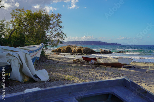 Argassi beach in Zakinthos , Greece photo