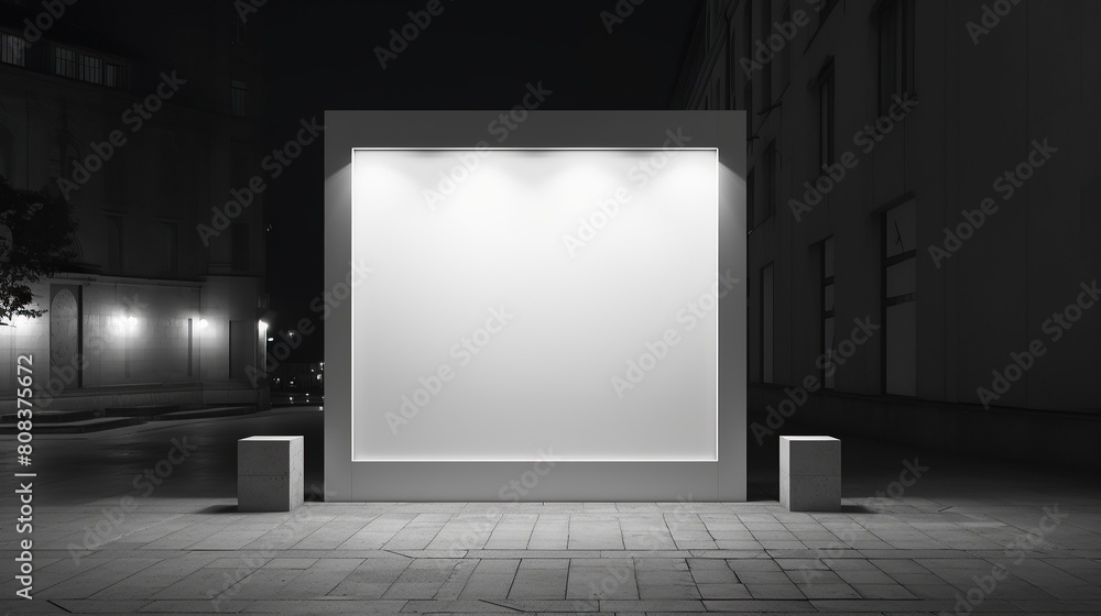 Wall mockup on a building wall Wall mockup on a building wall