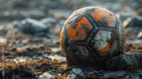 close up of soccer ball