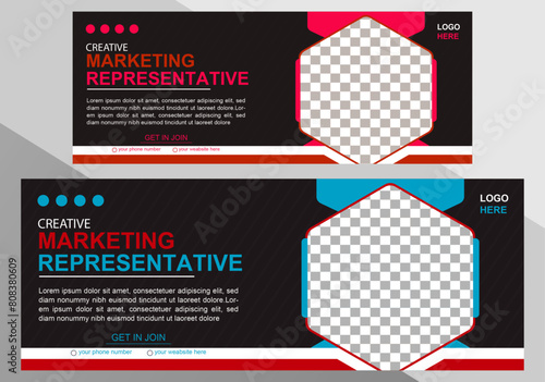 Social media cover vector templates fully editable, advertising design, web banner template FB Cover.