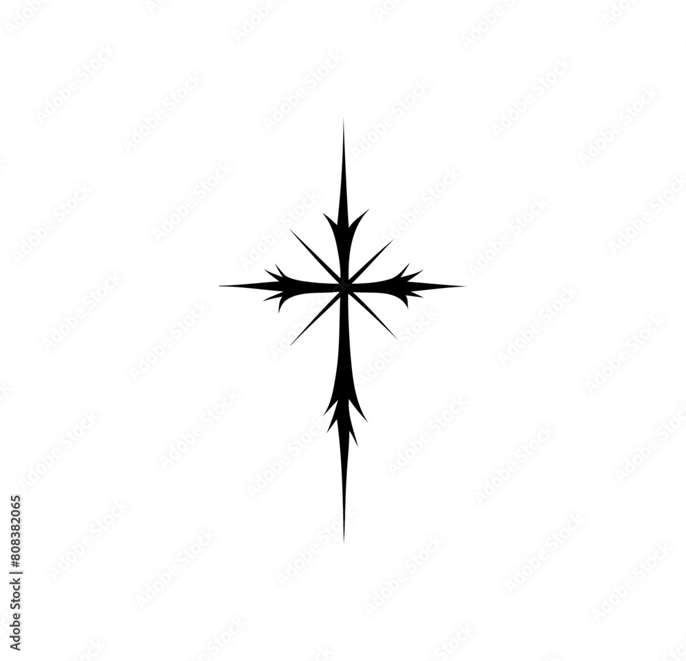 Cross Sharp Unique Illustration Design Cross Sharp Unique Illustration Design