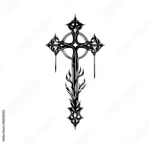 Cross Sharp Unique Illustration Design