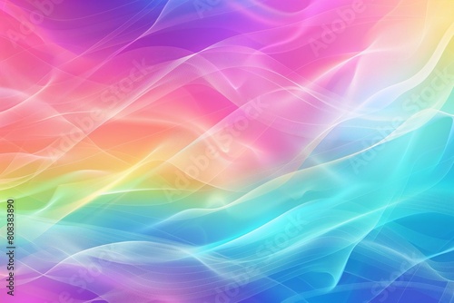 Abstract blurred gradient mesh background in bright rainbow colors. Colorful smooth banner template. Easy editable soft colored vector illustration in EPS8 without transparency. photo