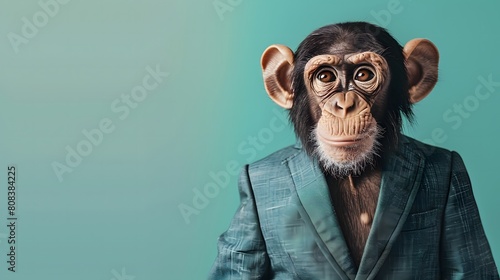 スーツを着たチンパンジー © StudioFF