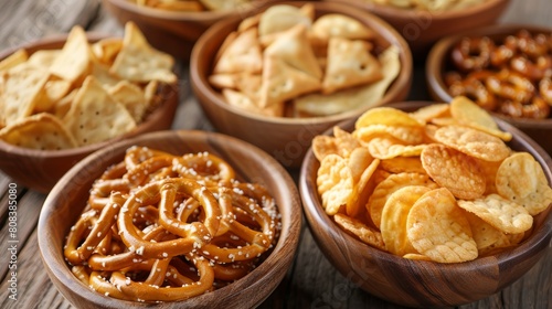 Salty snacks like pretzels, chips, and crackers are unhealthy for your body. They're high in fast carbohydrates and can cause problems with your weight, skin, heart, and teeth