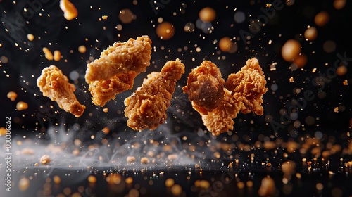 delicious chicken tenders background