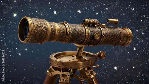 telescope with intricate details  photo