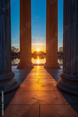 Supreme Court Columns. Concept Architecture  Photography.