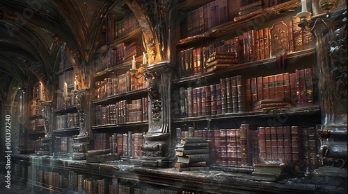 Capture the grandeur of ancient tomes towering above