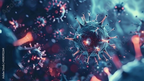 A news report about a new virus that has been discovered. The virus is a threat to public health  and scientists are working to find a way to stop it.