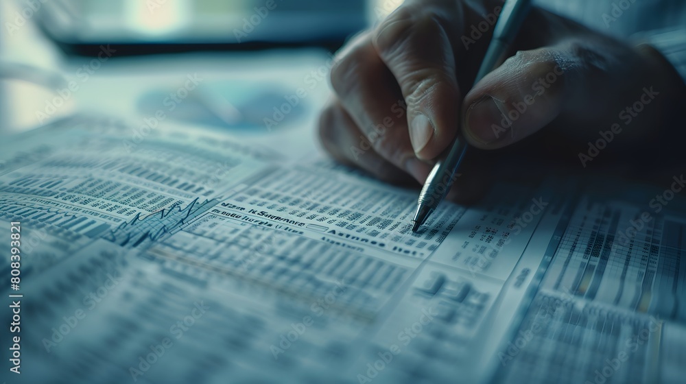 Business man with chart and coin Business man with chart and coin