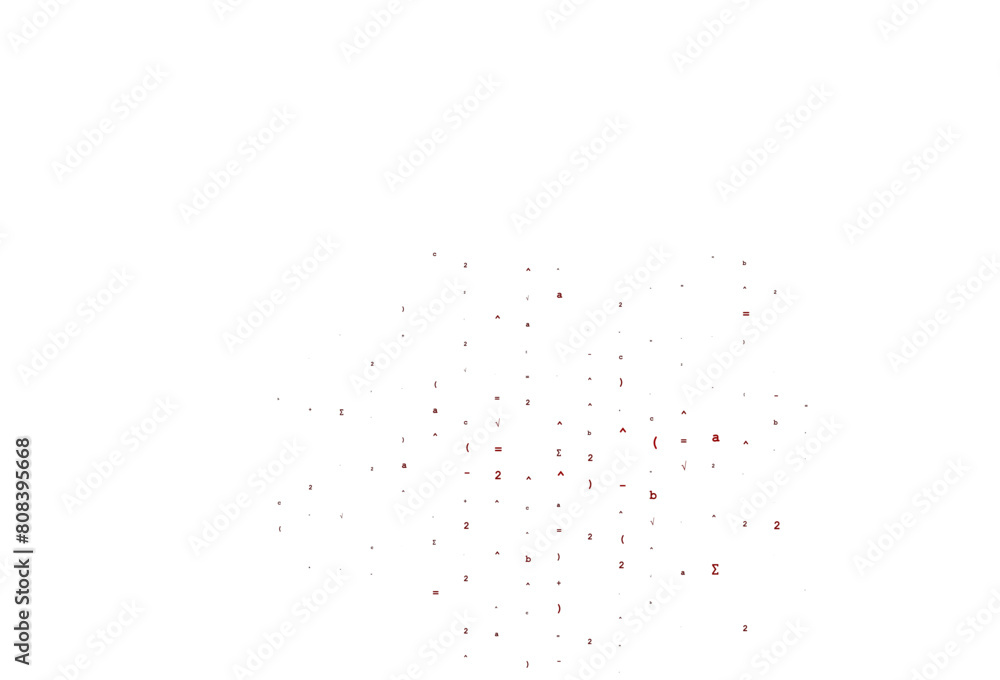 Light Red vector texture with mathematic symbols. Light Red vector texture with mathematic symbols.