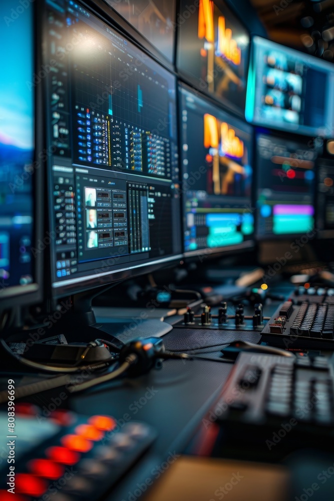 Professional Film Postproduction Editing Software Interface for Movies and Television Professional Film Postproduction Editing Software Interface for Movies and Television