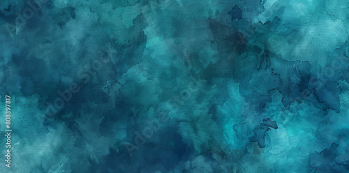 Artful, high-resolution background showcasing watercolor textures in varying shades of blue, reminiscent of ocean depths and aquatic tranquility ideal for graphic designs and creative projects