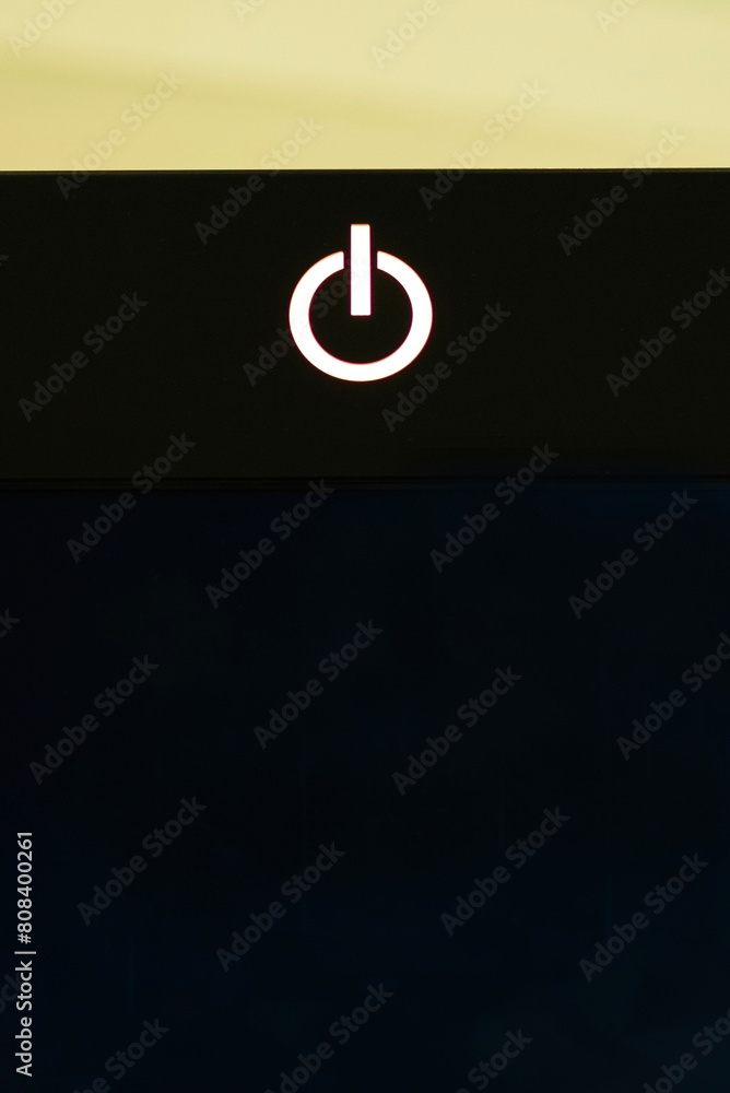 Power button on the screen Power button on the screen