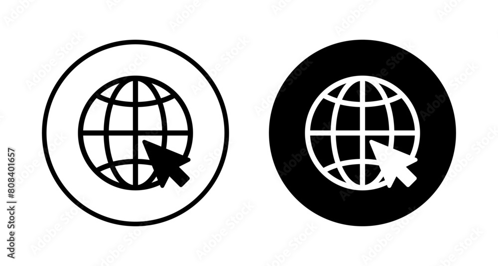 Web icon vector isolated on white background. Website vector icon. Internet world vector Web icon vector isolated on white background. Website vector icon. Internet world vector
