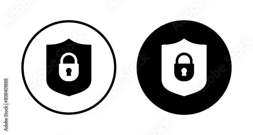 Security icon vector isolated on white background. protection icon. privacy. vpn