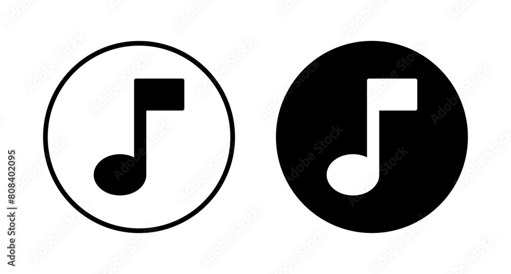 Music icon vector isolated on white background, music vector icon, Melody, song, note, sound, audio sign Music icon vector isolated on white background, music vector icon, Melody, song, note, sound, audio sign