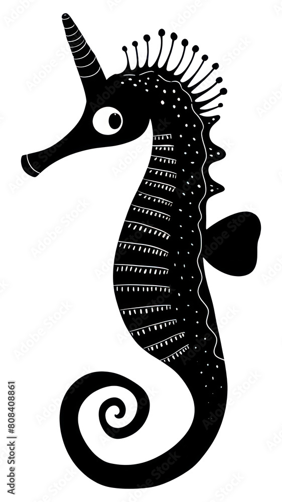Fototapeta premium PNG Seahorse animal mammal smoke pipe.