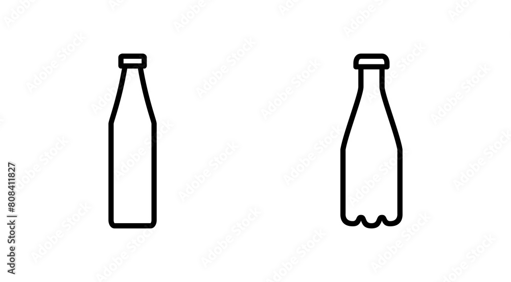 Bottle icon set. bottle vector icon Bottle icon set. bottle vector icon