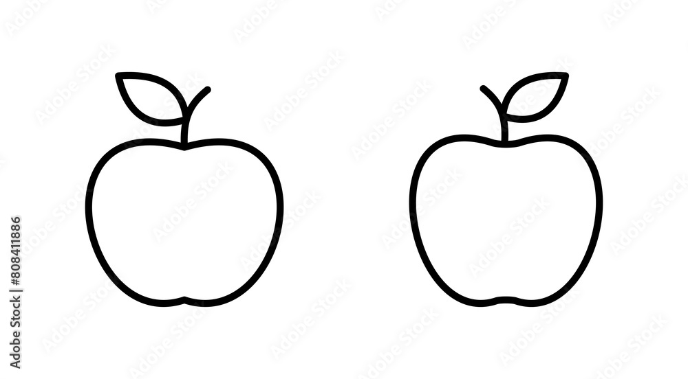 Apple icon set. Apple vector icon. apple symbols for your web design. Apple icon set. Apple vector icon. apple symbols for your web design.