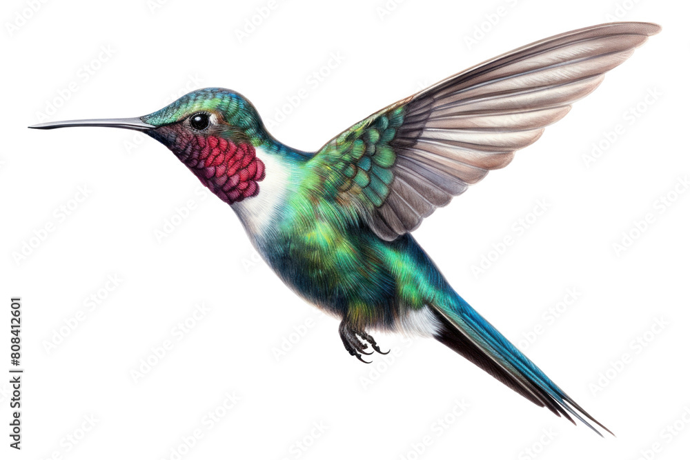 Fototapeta premium PNG Hummingbird animal flying tropical bird.